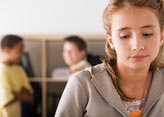 Decorative image of sad looking teenage girl