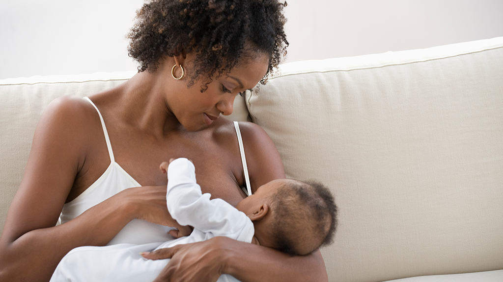 baby breastfeeding