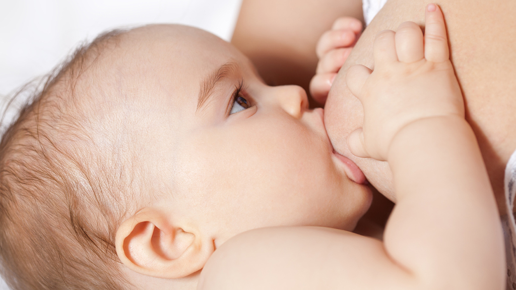 baby breastfeeding