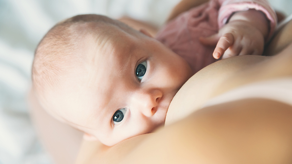 baby breastfeeding