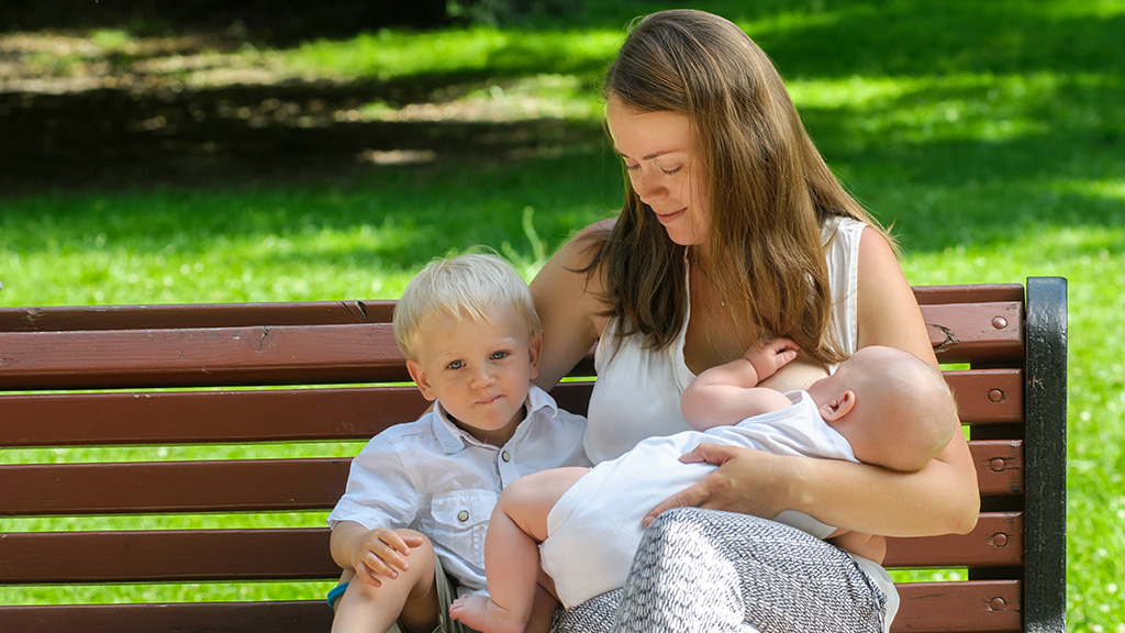 baby breastfeeding