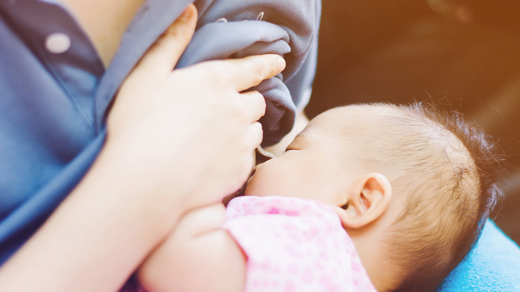 baby breastfeeding