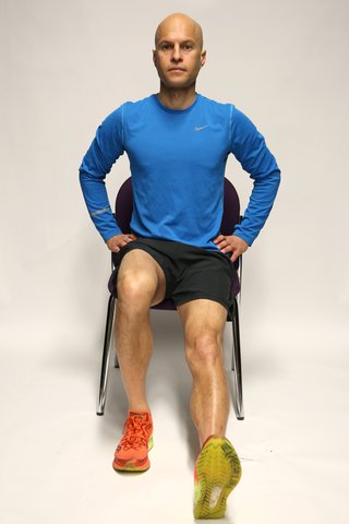 Hamstring stretch starting position